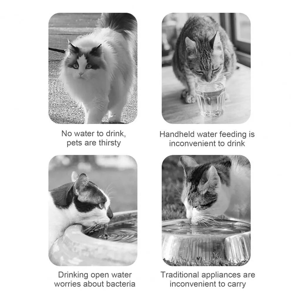 Orange and white portable pet water feeder with water bottle and food container compartments