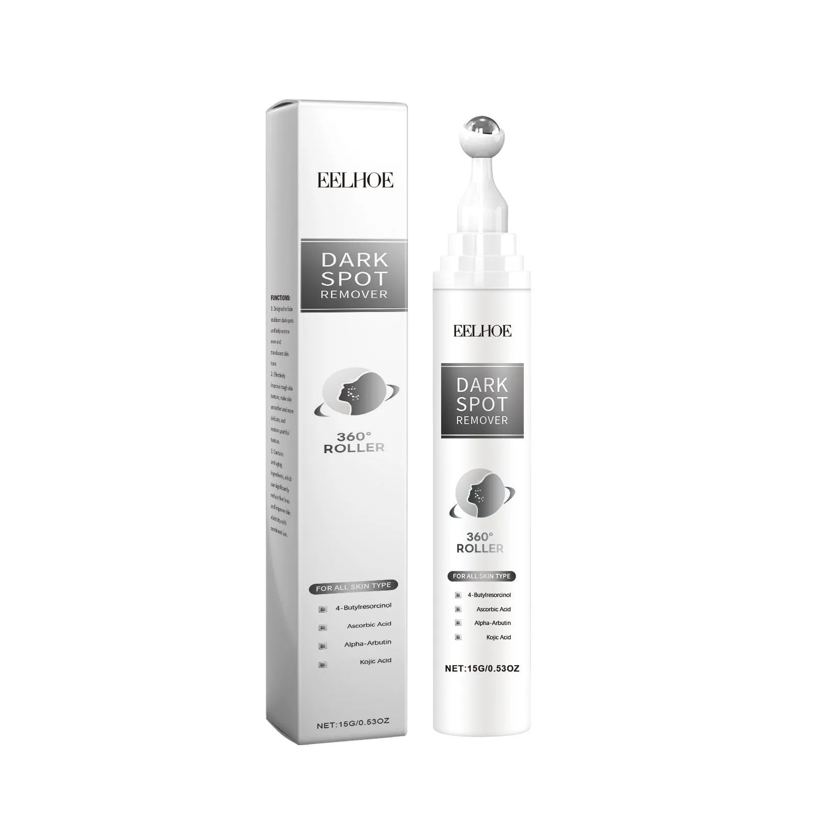 15g jar of facial essence cream with jojoba oil and brightening ingredients