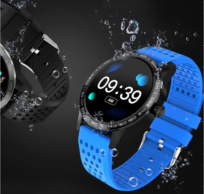 T2 smart bracelet with colour screen showing heart rate and step count display