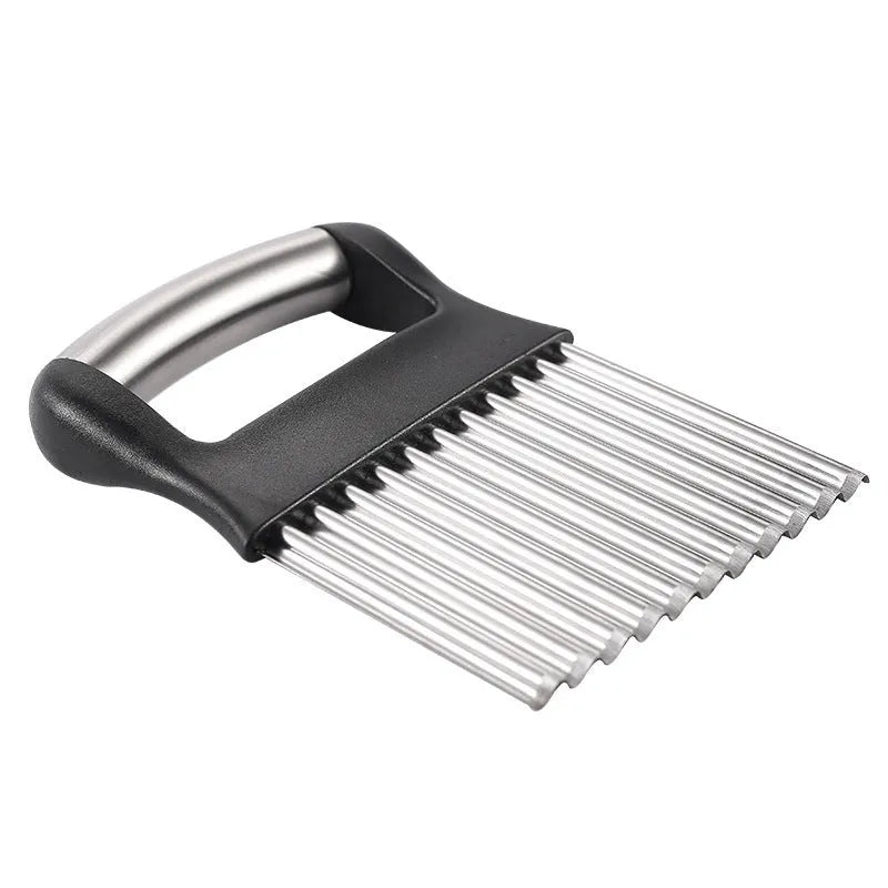 Stainless steel potato wave knife with wave blade for decorative vegetable cutting