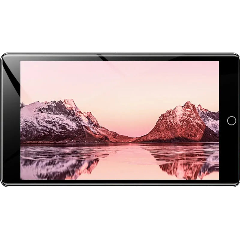Black Ruizu H1 slim portable MP4 player with 4-inch touchscreen displayed on a stand.