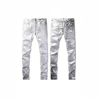Men's black slim fit skinny jeans with straight leg design and button fly closure