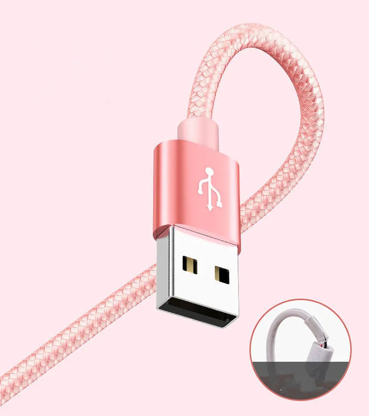 Black three-in-one mobile phone charging cable with three connectors on a 1.2m cord.