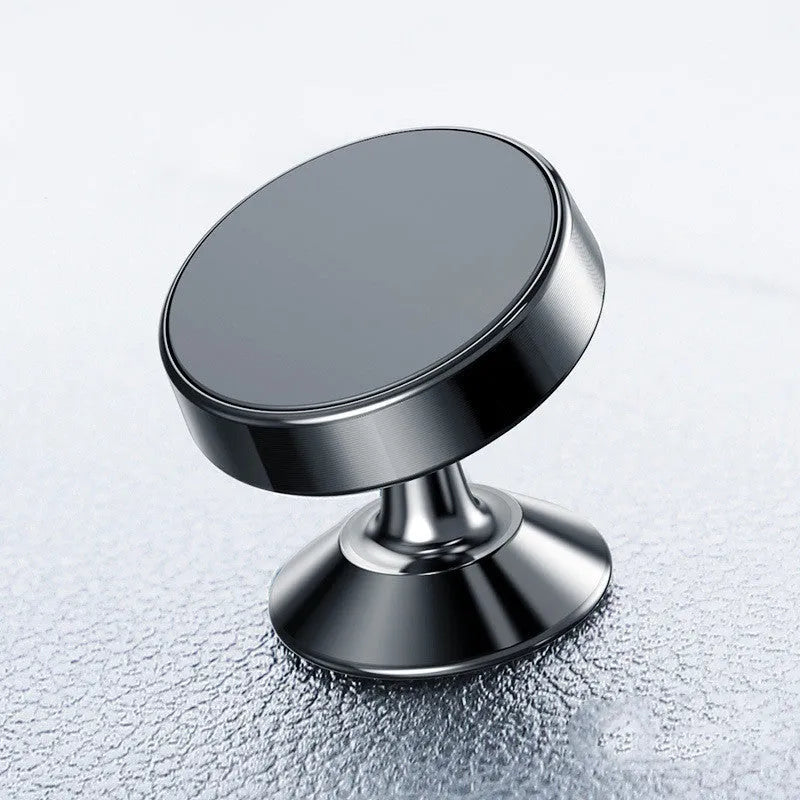 Aluminium magnetic car phone holder with CD texture in black, gold or silver colour options