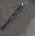 Traditional Chinese student calligraphy brush with Jianhao nib and steel barrel, 23cm length