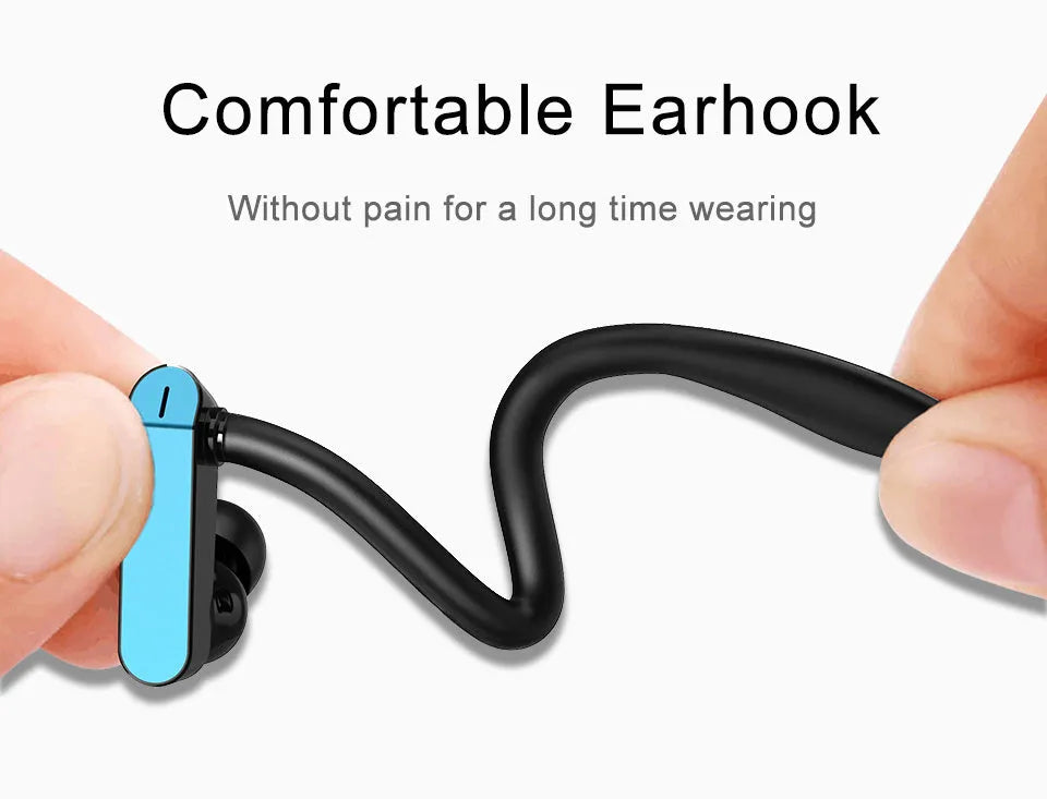 Black and grey universal sport ear hooks with gel silicone earbuds for PTM TS27 running headphones