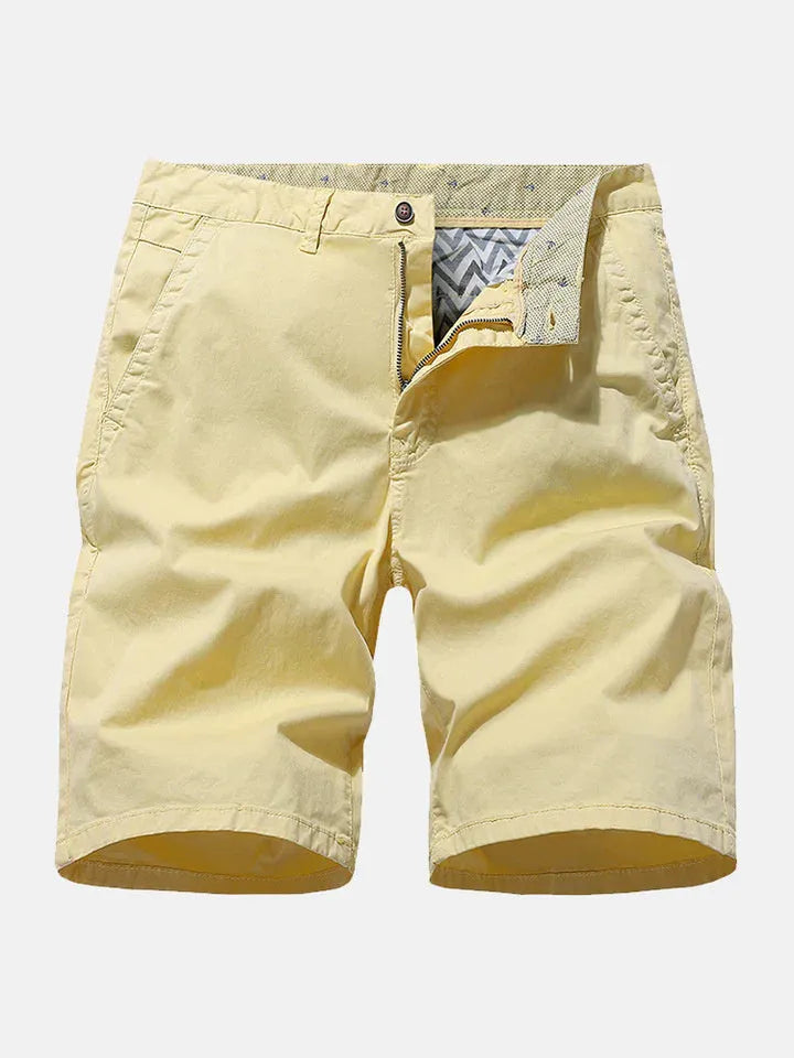 Men's loose denim shorts in straight leg style available in multiple colours and sizes
