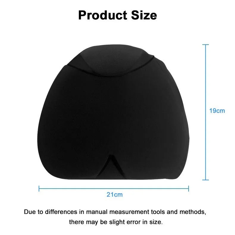Simple solid colour cold compress cap with fully enclosed design in black, pink, or dark blue.