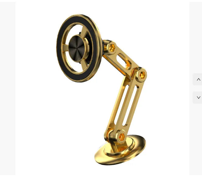 All-metal magnetic car phone holder with magnetic rings available in black silver gold rose gold colours
