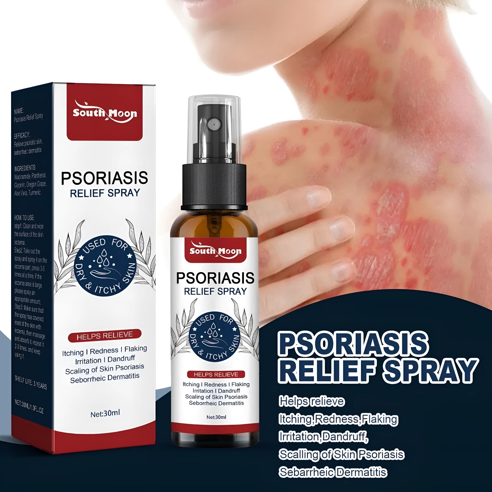 30ml bottle of body care spray with a spray pump, labelled as a nursing spray.