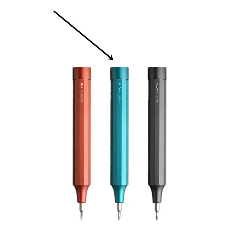 24-in-1 repair screwdriver set with aluminium handle and magnetic bit storage for electronic device disassembly