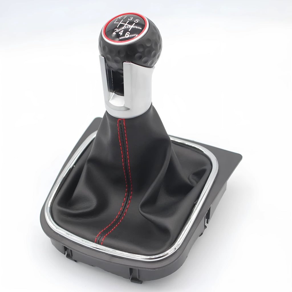 Genuine leather gear shift dust boot for Volkswagen Golf manual transmission with 12mm installation hole