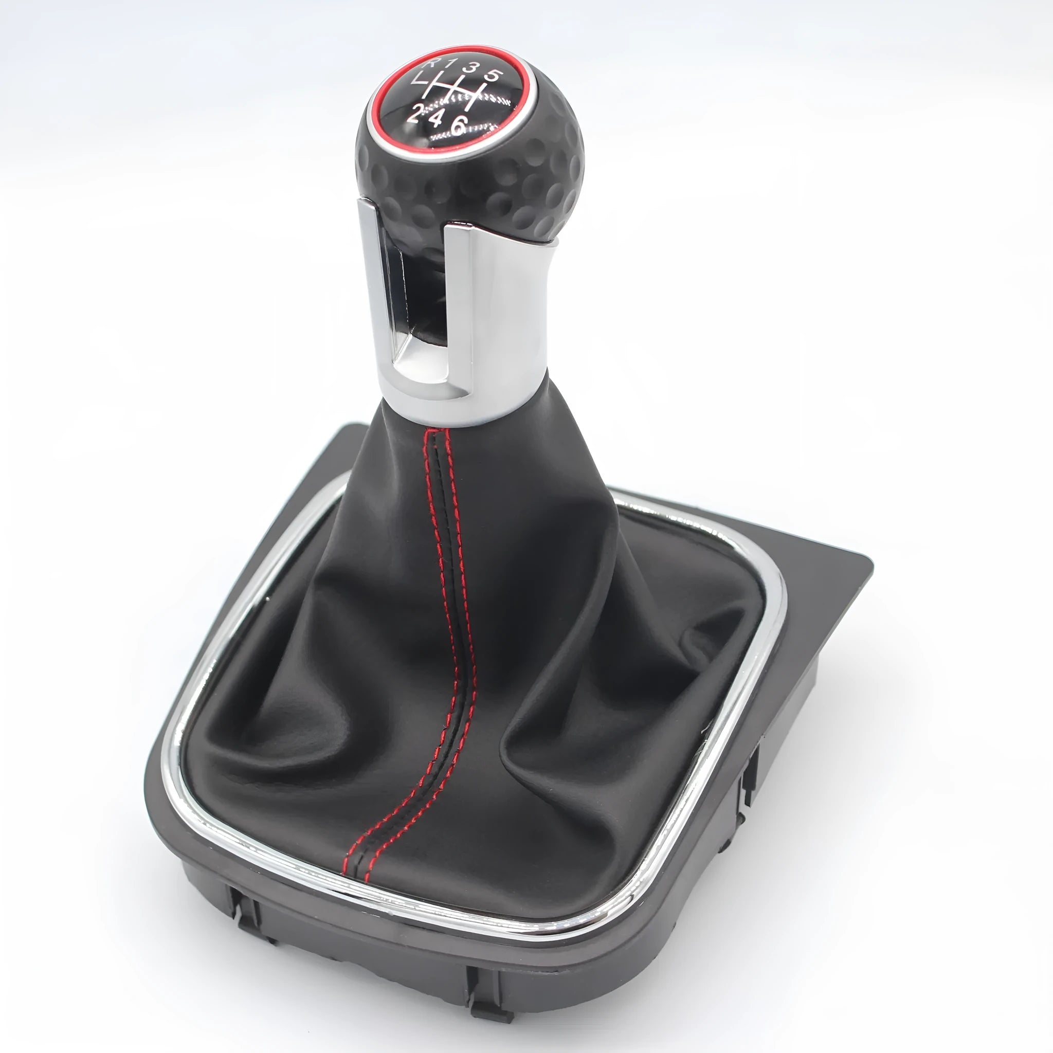 Genuine leather gear shift dust boot for Volkswagen Golf manual transmission with 12mm installation hole