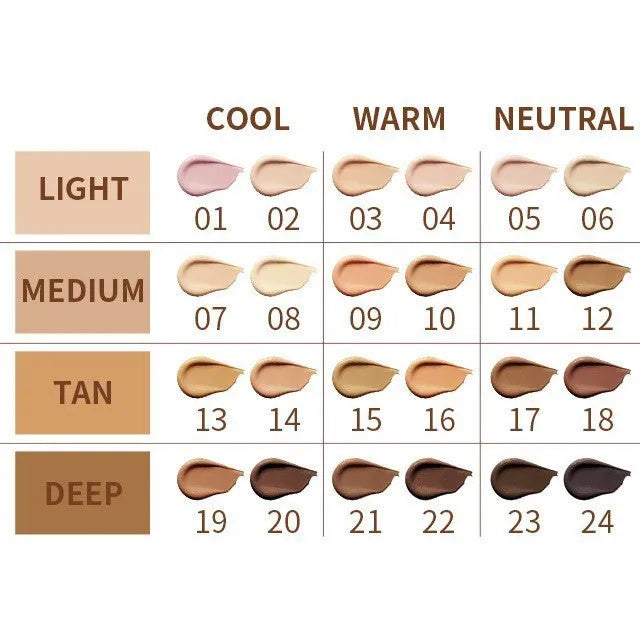 24-shade waterproof concealer stick in a liquid pen format for contouring and highlighting.