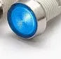 10mm stainless steel edge plastic indicator light with wire and flat metal bezel in multiple colours