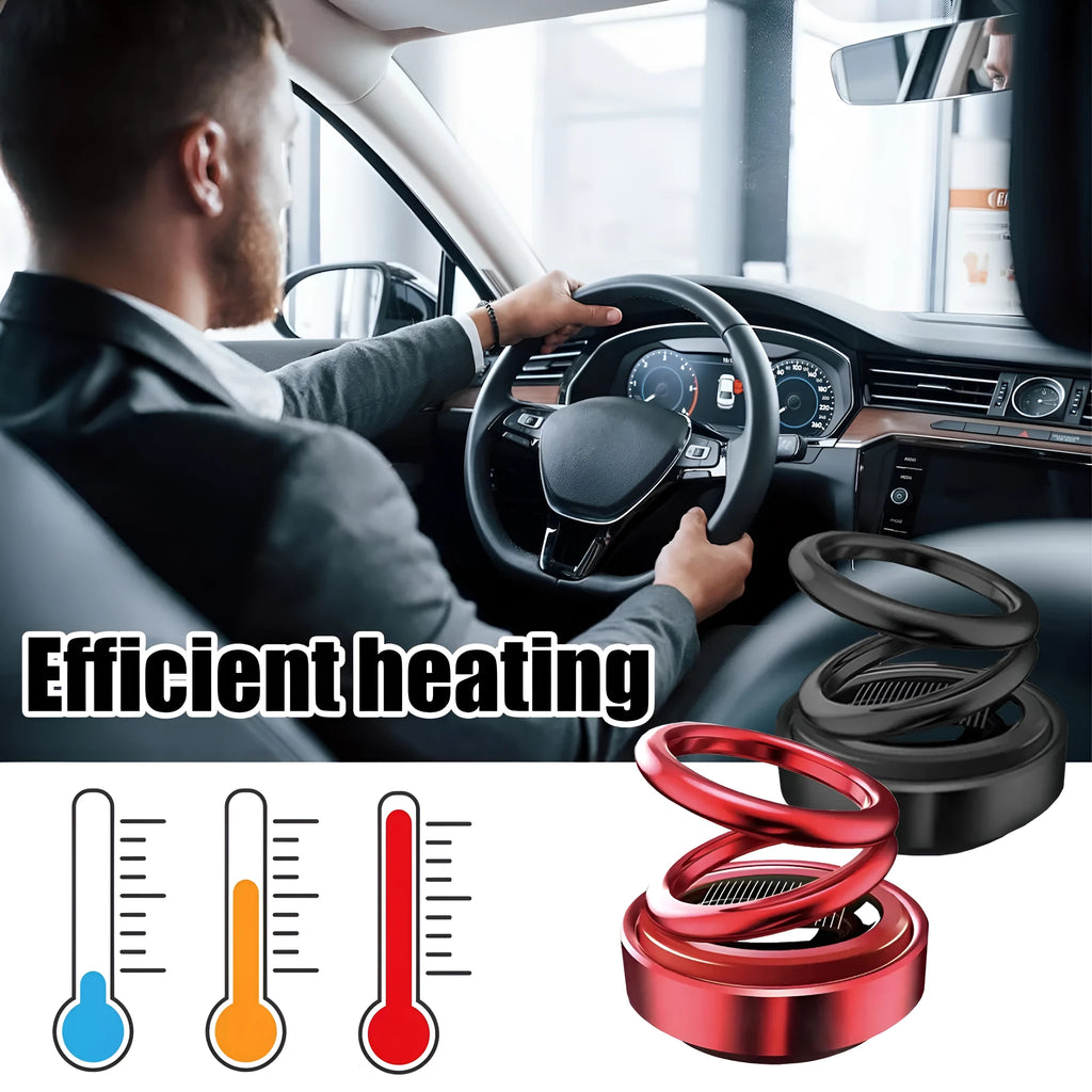Black portable miniature vibration radiator measuring 5.1x6cm for car heat dissipation