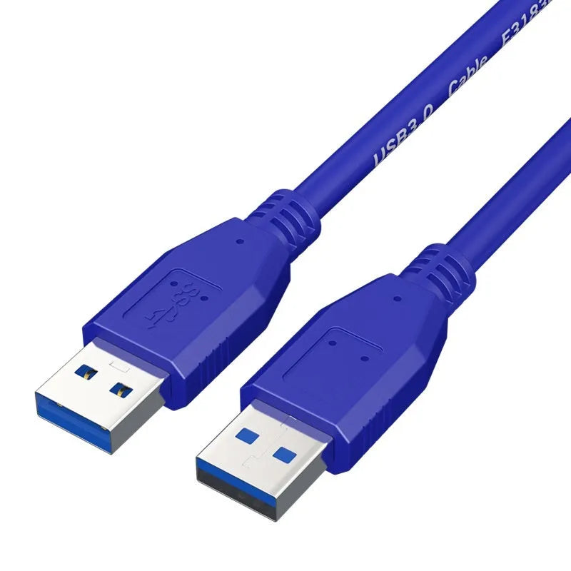 USB 3.0 data cable with nickel-plated connectors for external hard drives, shown in multiple available lengths.