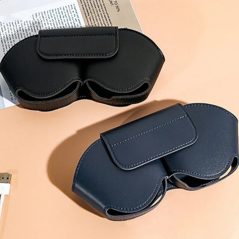 AirPods Max protective case in PU leather with sewn edges, showing colour options