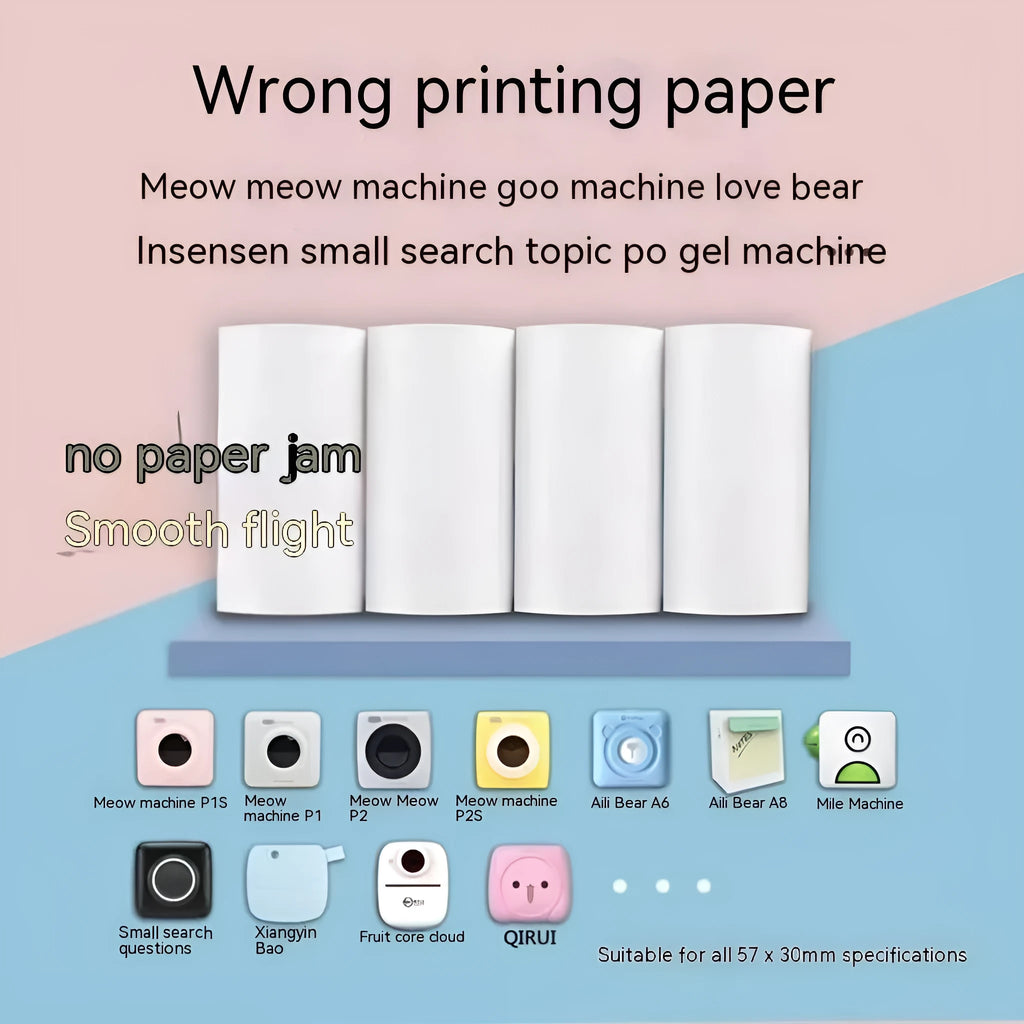 57mm by 30mm thermal paper rolls for student wrong question printers and cash registers