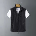 Men's hooded rabbit fur vest waistcoat in slim fit available in multiple colours