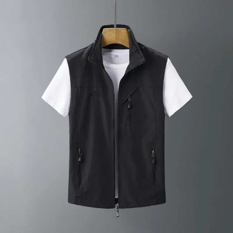 Men's hooded rabbit fur vest waistcoat in slim fit available in multiple colours