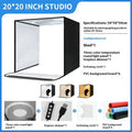 50cm studio light box with metal frame and folding design for product photography