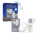 Collagen moisturising suit showing gentle facial mask and 30ml essence bottle