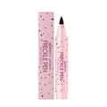 Cosmetic freckle pen for facial application showing dark brown and light brown shade options