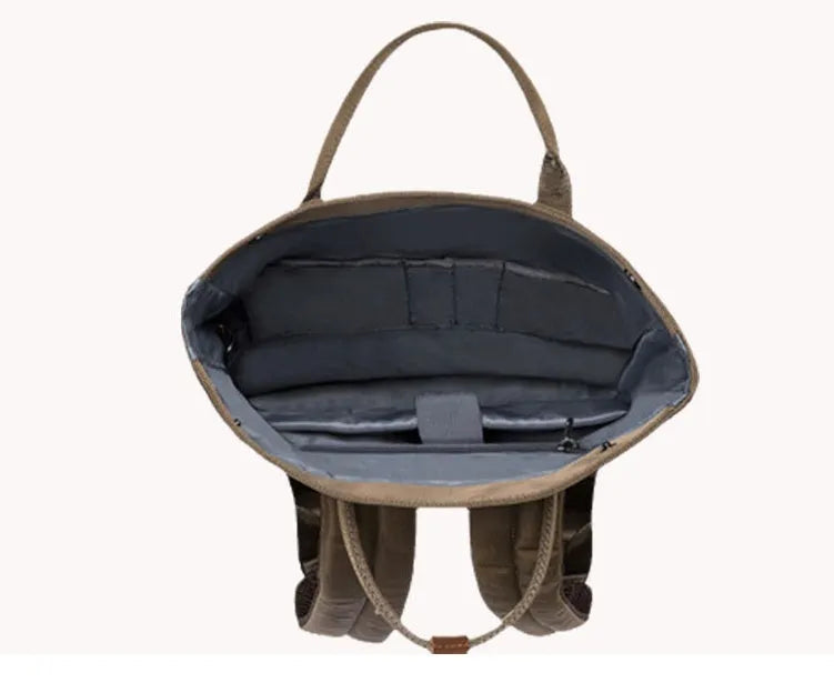 Casual polyester backpack with computer compartment shown in dark grey colour