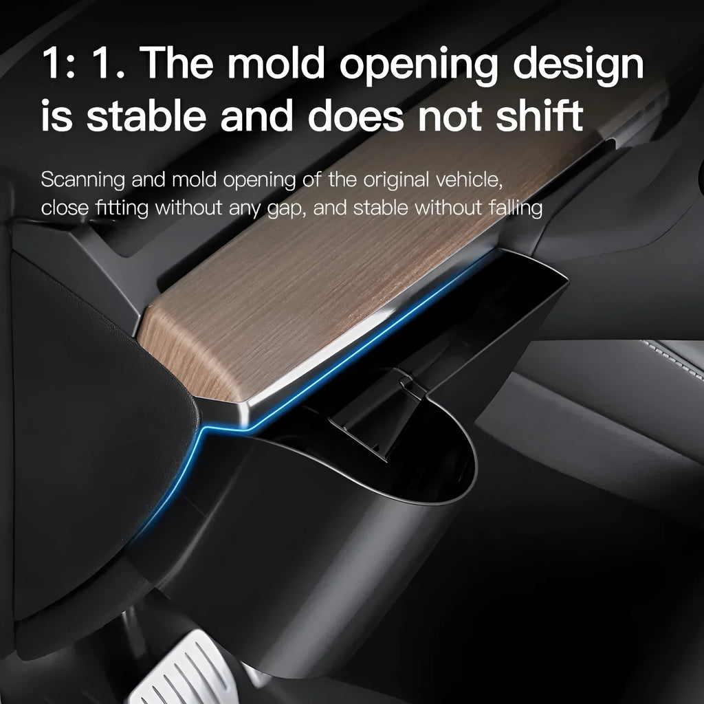 Dashboard water cup holder for Tesla Model 3 and Model Y left-hand drive vehicles