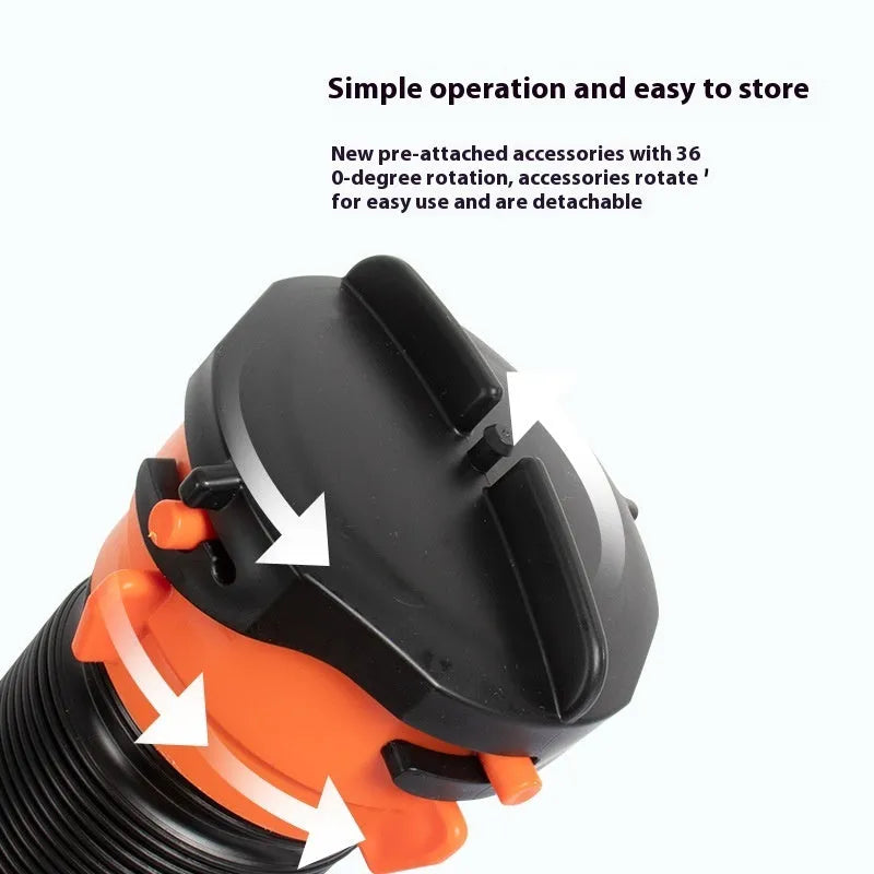 90 degree rotary elbow joint sewage hose assembly with 4.5 metre polypropylene drainage hose