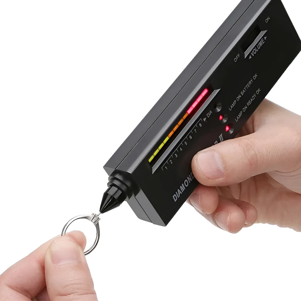 Second generation black diamond thermal conductivity meter with metal probe for gemstone testing