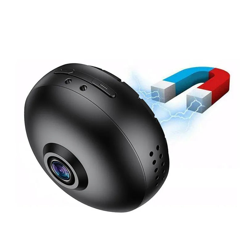1080p wireless WIFI surveillance camera with ABS plastic housing and USB cable