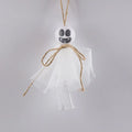 Halloween ghost LED lighting chain with battery box and multiple colour options for haunted displays