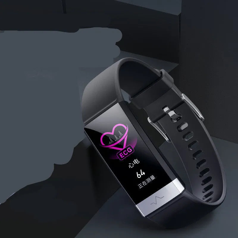 V19 smart health monitoring bracelet with colour screen and TPU wrist strap