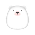 Cartoon penguin polar bear design USB rechargeable electric hand warmer showing front view