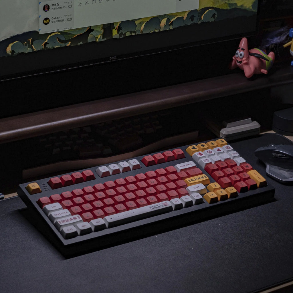 138 PBT mechanical keyboard key caps in boy and girl colour matching theme with sublimation printing
