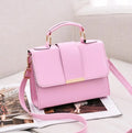 Fashion woman handbag PU soft shoulder bag in Black colour with polyester lining