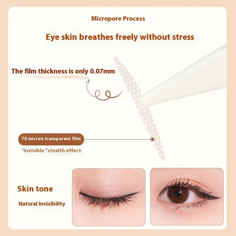 Roll of lace double eyelid stickers with 120 patches in choice of Crescent S, M or Olive M.