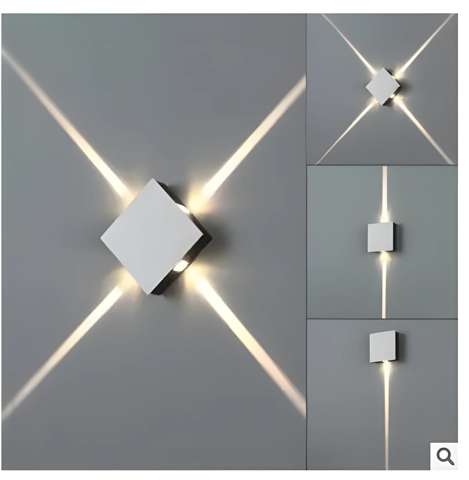 Modern square and round LED wall light with iron lampshade in Chinese style design