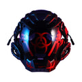 Black full face bioweapon helmet mask for cyberpunk costume parties and events