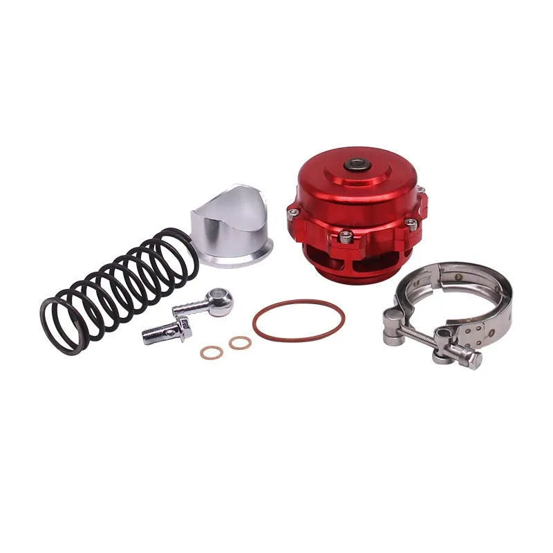 50mm aluminium alloy automotive blow-off valve in six colour options for turbo surge protection.