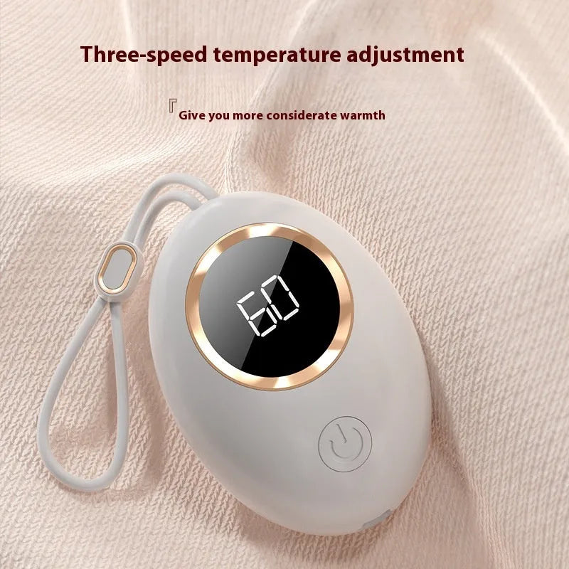 USB digital display hand warmer power bank in portable mini size with aluminum heat dissipation