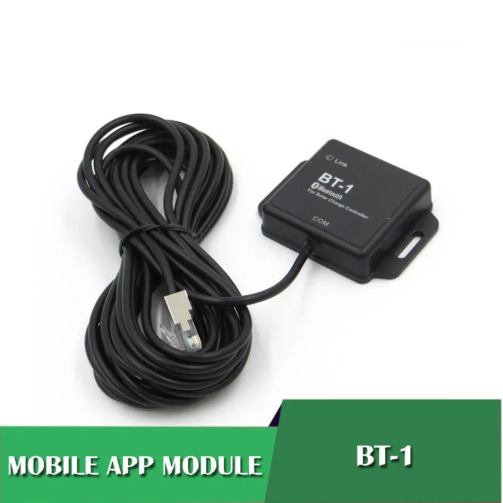 BT-1 solar panel controller with Bluetooth module for 12V/24V battery systems