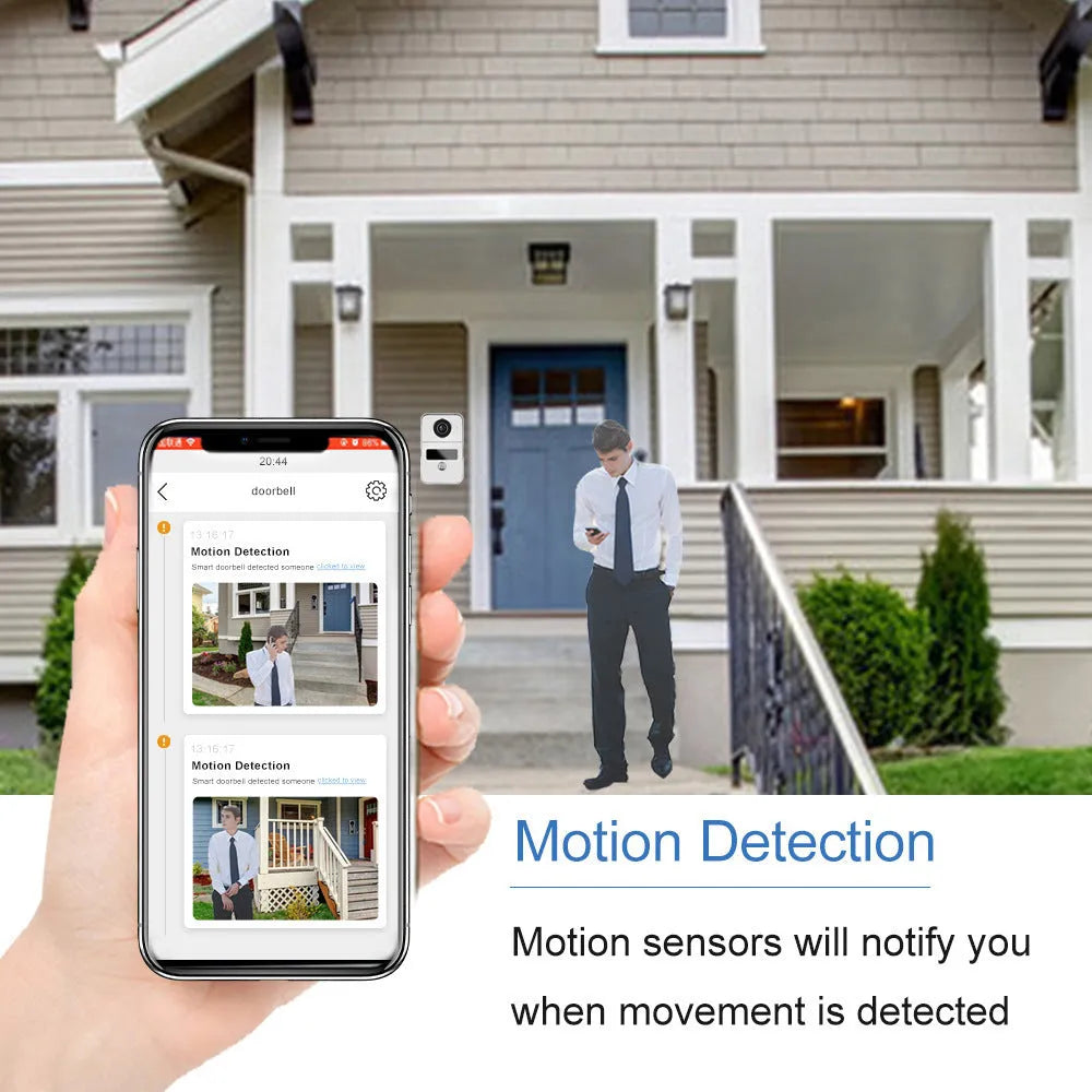 10 inch video intercom doorbell system with outdoor camera unit and indoor display