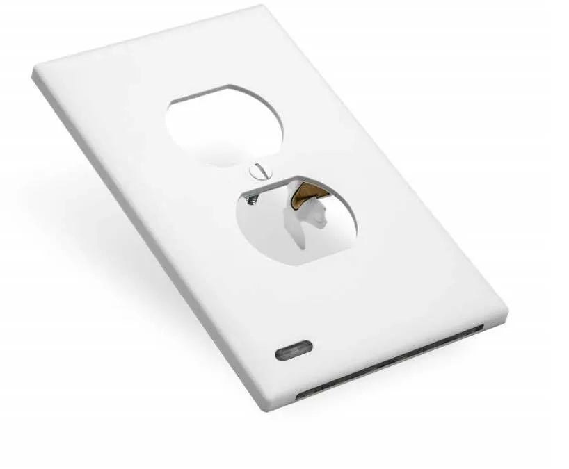 White socket induction LED night light plugged into a wall outlet.