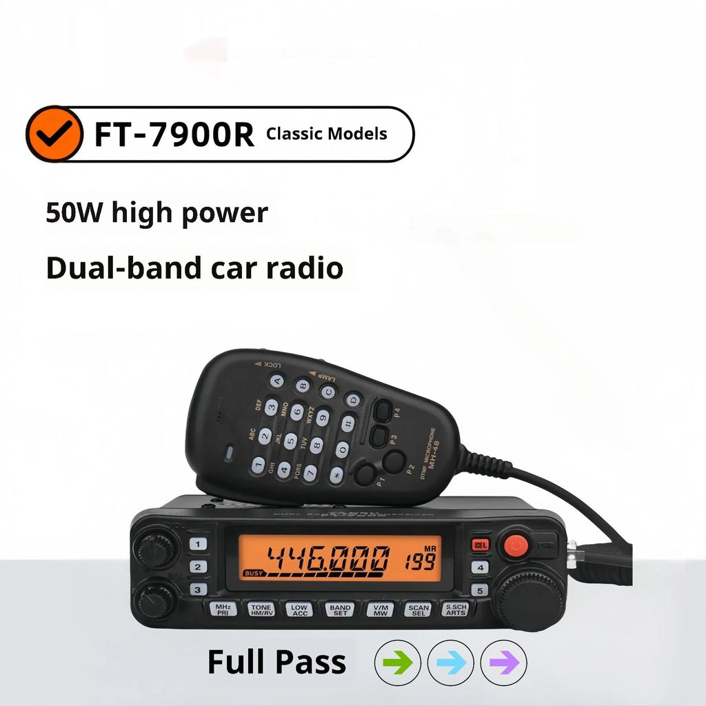 Car walkie-talkie complete machine with 507 antenna mounted in vehicle interior