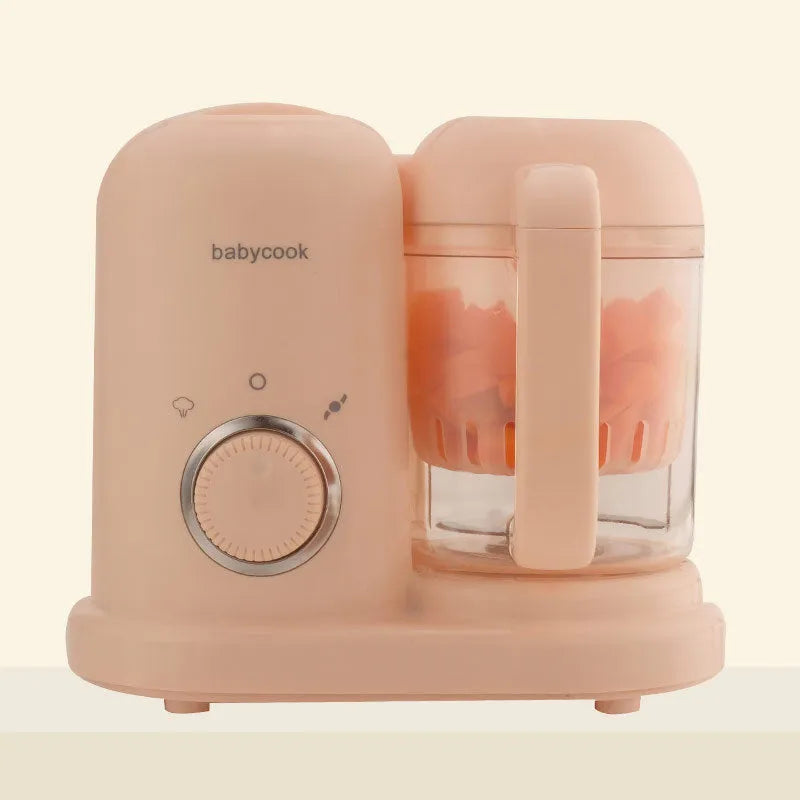 Green baby food processor with steamer and blender functions, 10 litre capacity