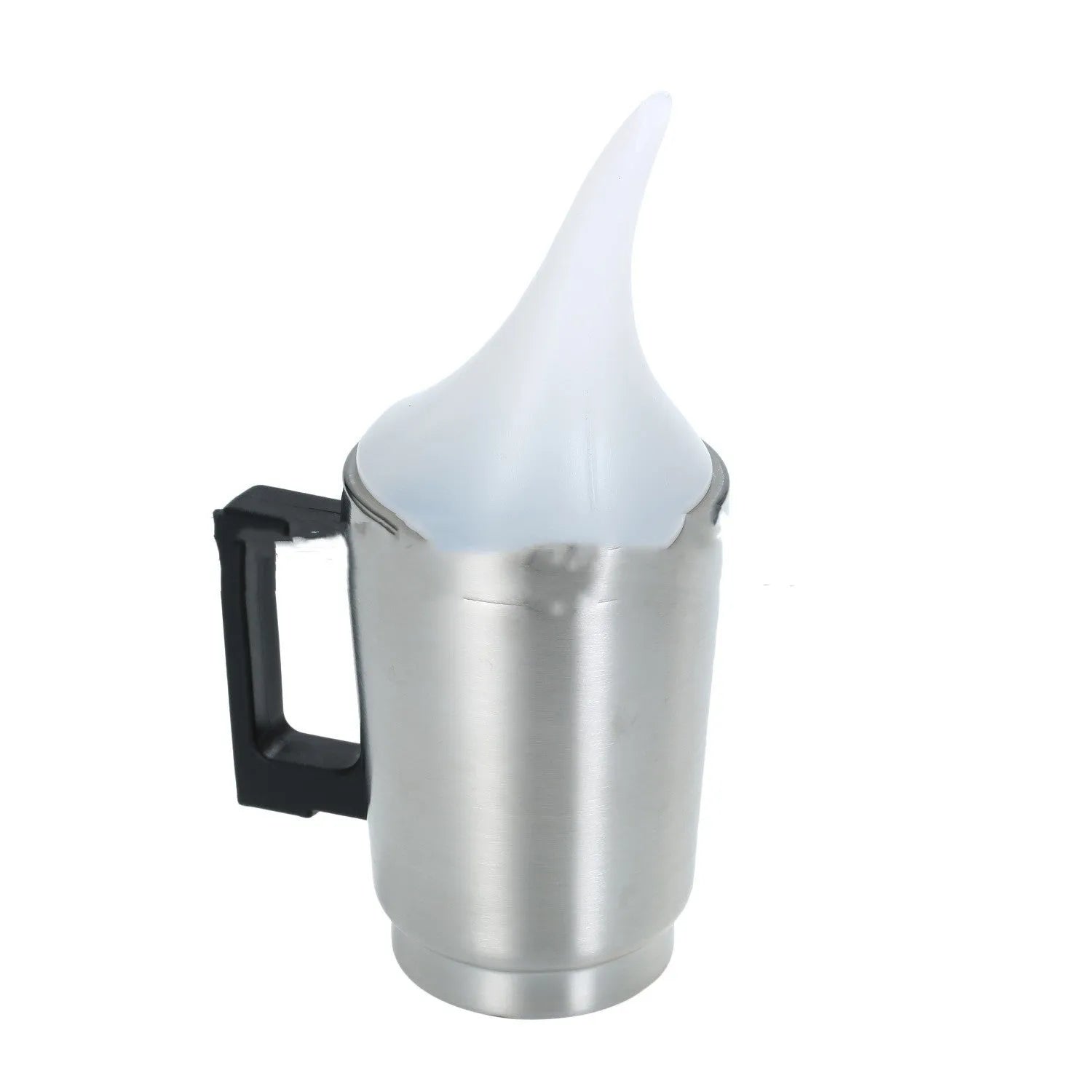 Automobile headlamp repair kit showing stainless steel cups with elbow and funnel covers alongside GB/US and European power adapters
