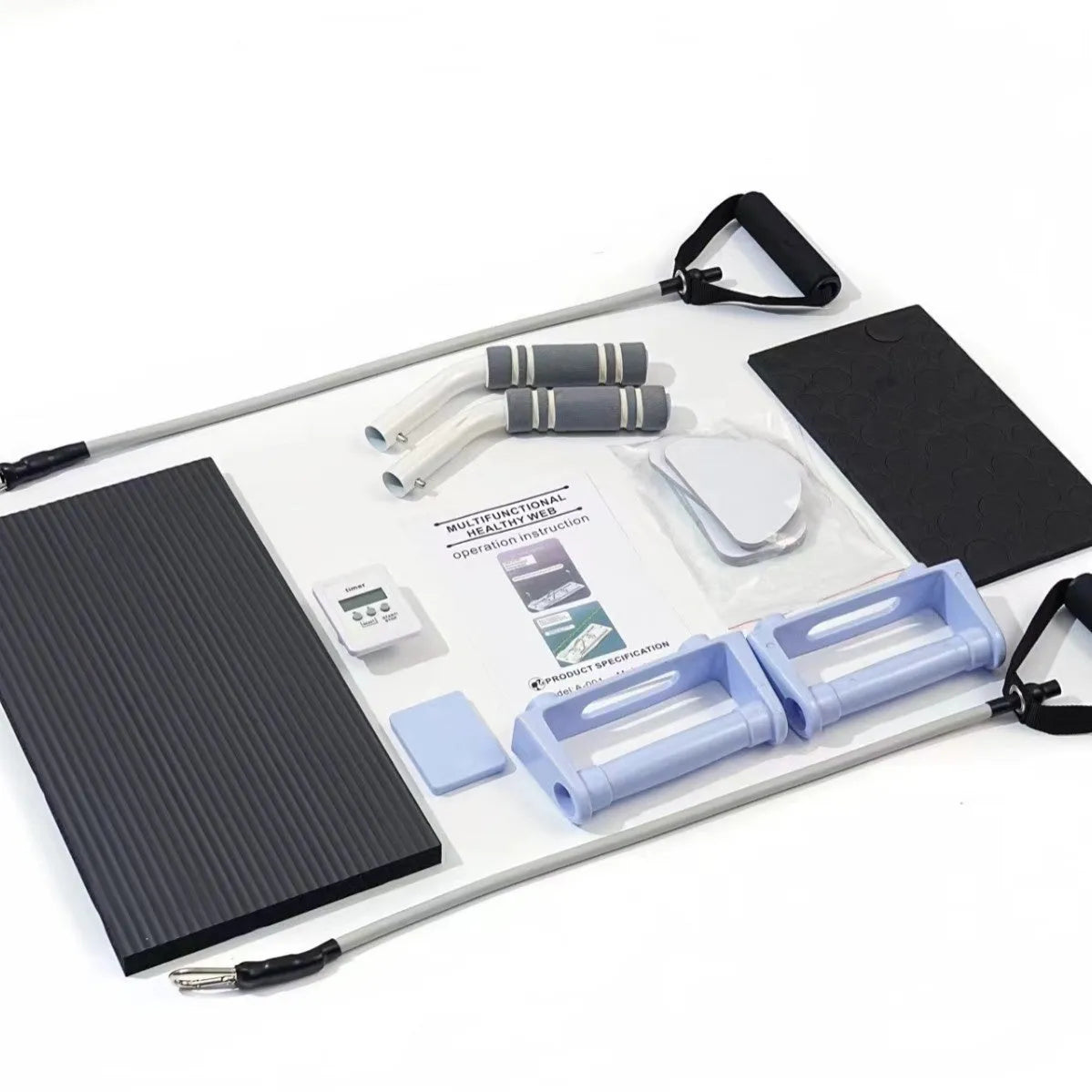 Foldable purple PP belly panel fitness board for abdominal exercises